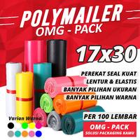 Gambar PLASTIK POLYMAILER 17x30 Kantong Tebal Premium Online Shop Packing Baju 100 Pcs Hitam Warna TERMURAH dari OMG Indonesia undefined 1 Tokopedia