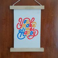 Gambar lukisan kanvas kata hiasan dinding home decor dekorasi rumah dari Digital Screen Ink undefined 5 Tokopedia