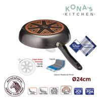 Gambar Zebra Non Stick Fry Pan 24 Cm Gemini (174514) / Wajan Anti Lengket dari Kona's Kitchen undefined 5 Tokopedia