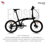 Gambar SEPEDA LIPAT ELEMENT ECOSMO 11 SPEED POLICE LIMITED EDITION 20 inch dari Toko Sepeda Majuroyal undefined 1 Tokopedia