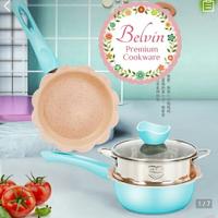 Gambar Belvin flower baby cookware set 18cm 18 cm fry sauce pan panci mpasi - Biru Muda, 18cm NO packing dari CRYSTALKIDSTORE undefined 2 Tokopedia