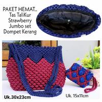 Gambar Paket Hemat Tas dan Dompet Tali Kur/Harga Promo Tas Tali Kur + Dompet - Ungu dari TAs Grosiranku undefined 1 Tokopedia