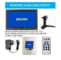 Gambar MONITOR MINI 10.1 INCH ESCAM T10 HDMI/VGA/BNC/AV MULTI INPUT HI-RES HD dari AUVICOMM undefined 1 Tokopedia
