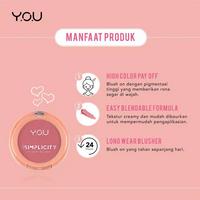 Gambar THE SIMPLICITY FLUSH BLUSH BY Y.O.U|YOU MAKE UP BLUSH ON - Dusty Rose dari Warung Kosmetik Kediri undefined 2 Tokopedia
