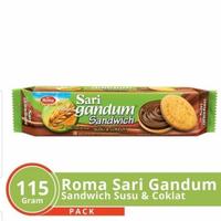 Gambar ROMA SARI GANDUM SANDWICH SUSU&COKLAT 115g dari lianmart_NEW undefined 1 Tokopedia