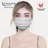 Gambar BasicMeds Surgical Mask Earloop 50 Pcs - Masker Medis 3 Ply dari NoiStore_NEW undefined 5 Tokopedia