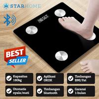 Gambar Timbangan Badan Digital - Body Fat Monitor Smart Bluetooth Weight - Hitam dari Starhome Indonesia undefined 1 Tokopedia