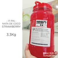 Gambar Nata De Coco STRAWBERRY 3kg Itpin topping chatime dari kedaibubuktangerang undefined 2 Tokopedia