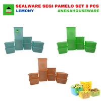Gambar Toples Sealware Segi Pamelo Set 8pcs Serbaguna Lemony - Biru dari Aneka Houseware undefined 1 Tokopedia