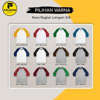 Gambar Kaos Polos Raglan Lengan 3/4 Pria Wanita Big Size XXL 3XL 4XL 20s - XXL dari Polozin Store undefined 3 Tokopedia
