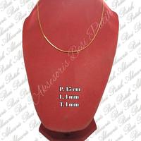 Gambar ABP - Kalung kotak gold liontin salib kecil gold motif tulisan Jesus dari aksesorismorotay undefined 3 Tokopedia