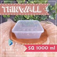 Gambar Thinwall Square SQ 1000 ml Kotak Makanan Plastik Thin Wall 1000ml - sq1000 dari Plastik Opp Berlian 90 undefined 1 Tokopedia