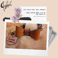 Gambar EXCLUSIVE Kalung Kucing Nama Kulit Sapi Asli - Kotak Tan dari Caliandravieri undefined 4 Tokopedia