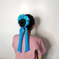 Gambar Scrunchie bunny chiffon panjang ikat rambut wanita korea cepol hijab - Putih dari Trend Flower undefined 2 Tokopedia