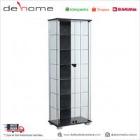 Gambar LEMARI ETALASE GRAVER BENEFIT - VITRINE SERIES LH 6606 - Hitam dari Dehome Furniture undefined 1 Tokopedia