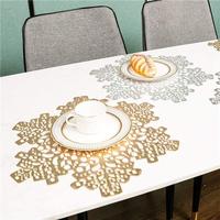 Gambar Placemat For Dining Table PVC/ Tatakan Piring PVC High Quality B.Gold - Gold dari Home Decor Zega undefined 1 Tokopedia