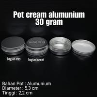 Gambar Pot alumunium 30 gram / Pot Pomade 30 gram / Pot alumunium 30gr - Alum.slver30grm dari SansanPlastik undefined 2 Tokopedia