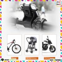 Gambar Holder Sepeda dan Motor Smartphone Holder - Black dari Afrins Shop_NEW undefined 5 Tokopedia