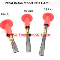 Gambar Pahat Beton Topi Rata CAMEL 8" 10" 12" Inch Gagang Bulat Gepeng Pipih - 8" Inch (20cm) dari AKD Tools Shop undefined 1 Tokopedia