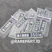 Gambar STICKER STIKER MAX MAXIMUM LOAD 350kg LAND CRUISER VX VX80 VXR HDJ dari Sinarcbu undefined 1 Tokopedia