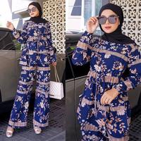 Gambar Prita One Set /Setelan Muslim Motif / One Set Premium - atasan polos dari @Rose Store undefined 1 Tokopedia
