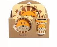 Gambar Bamboo Fiber Kids Feeding Set / Peralatan Makan Bayi-anak anak-BH14 - Monkey dari Bounty Hunter Shop undefined 2 Tokopedia