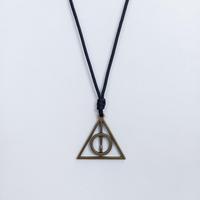 Gambar Kalung tali pria keren liontin bandul deathly hallow / kalung cowo dari Zafa Aksesoris ID undefined 1 Tokopedia