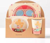 Gambar Bamboo Fiber Kids Feeding Set / Peralatan Makan Bayi-anak anak-BH14 - Monkey dari Bounty Hunter Shop undefined 3 Tokopedia