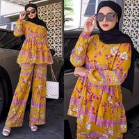 Gambar Prita One Set /Setelan Muslim Motif / One Set Premium - atasan polos dari @Rose Store undefined 3 Tokopedia