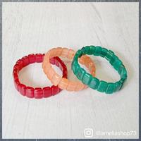 Gambar Gelang Batu Persegi Red Carnelian - Pink Aventurine - Green Agate - Pink dari Ameliashop73 undefined 1 Tokopedia