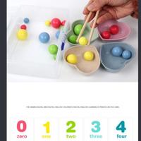 Gambar mainan edukasi anak bola berhitung dengan sumpit/Marble count dari AUTO KID II undefined 2 Tokopedia