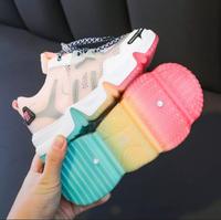 Gambar Sepatu Anak Perempuan & Laki Sneaker Non LED Korea Style Size 26-32 - Pink, 29 dari STAR ANUGRAH98 undefined 5 Tokopedia