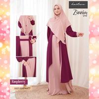 Gambar Gamis Premium Set Jilbab Haitwo GM 98 Merah Raspberry Cardigan Syar'i - Merah Raspberry, M dari Hibban Online Shop undefined 1 Tokopedia