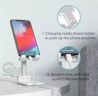 Gambar Liftable Foldable Phone Holder Stand HP Di Meja Folding Desktop - Putih dari Cheaper Watches undefined 4 Tokopedia