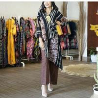 Gambar blouse tenun hitam etnik model panjang sebelah - XXS dari Baju dan kain tenun undefined 1 Tokopedia