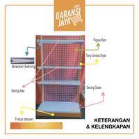 Gambar Rak Supermarket TERMURAH Single Tembok - Single 120 EXT dari Garansi Jaya undefined 5 Tokopedia