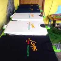 Gambar sablon kaos plastisol satuan lusinan sablon kaos murah bukan rubber - Hitam M, 3 warna dari Oksi Bumi Outdoor undefined 3 Tokopedia