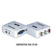 Gambar Converter VGA to RCA AV 3.5mm Audio VGA2AV / CVBS + Audio to P dari hexxacom undefined 1 Tokopedia