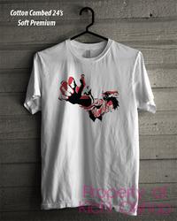 Gambar KAOS DISTRO LUTFI ONE PIECE COTTON COMBED 24's SOFT PREMIUM - S, Lutfi Hitam dari Kichi Olshop undefined 2 Tokopedia