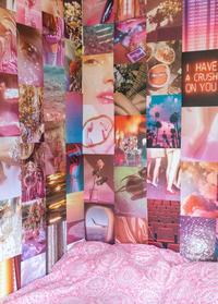 Gambar Poster Dinding Pink Aesthetic Glossy Murah||Dekorasi Room Aesth[PART1] - 2, A5 dari May of Merchandise undefined 1 Tokopedia