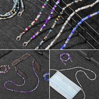 Gambar Rantai gantung / kalung tali masker kain / mutiara manik akrilik chain Biru Abu dari JpaolosShop undefined 4 Tokopedia