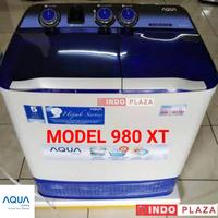 Gambar Mesin cuci AQUA 2 tabung 9 kg / 9KG QW-980 xt / 950 xt - QW-950 / 980XT dari indoplazamedan undefined 3 Tokopedia
