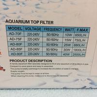 Gambar ADAM AD-70F Filter Akuarium dari Prospera Warehouse undefined 3 Tokopedia