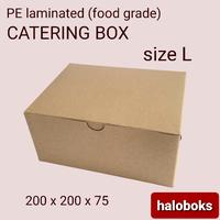 Gambar Paper Lunch Box Kraft - Catering Box Kemasan Box Katering - Size L dari haloboks undefined 1 Tokopedia