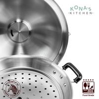 Gambar Zebra 5 Ply Wok 38 Cm With Steaming (176201) / Wajan Multifungsi dari Kona's Kitchen undefined 3 Tokopedia