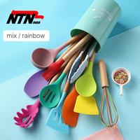 Gambar Sillicone Utensil Set 11 Pcs Peralatan Masak Baking Sutil Spatula - Ungu dari LaNatuna undefined 2 Tokopedia