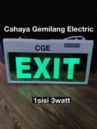 Gambar Lampu exit led emergency lamp transparan hijau sign darurat dari Cahaya Gemilang Electric undefined 1 Tokopedia
