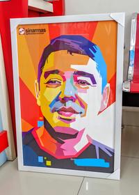 Gambar Jasa Pop Art WPAP vector lukis wajah by 45arts dari Cinta 3D Print Shop undefined 4 Tokopedia