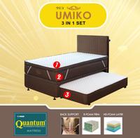 Gambar Quantum springbed 3 In 1 umiko 120 x 200 fullset Headboard Umiko Brown dari Quantum Batam undefined 5 Tokopedia