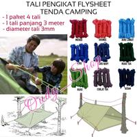 Gambar Tali Pengikat Flysheet Tenda Murah Perlengkapan Camping Anak Gunung - Merah dari Oudy Shop Indonesia undefined 1 Tokopedia
